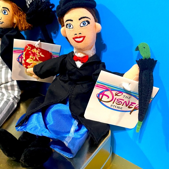 DISNEY STORE NWT 1990’s MARY POPPINS COLLECTIBLE BEAN BAG PLUSH COMPETE SET OF 4 - Picture 7 of 15